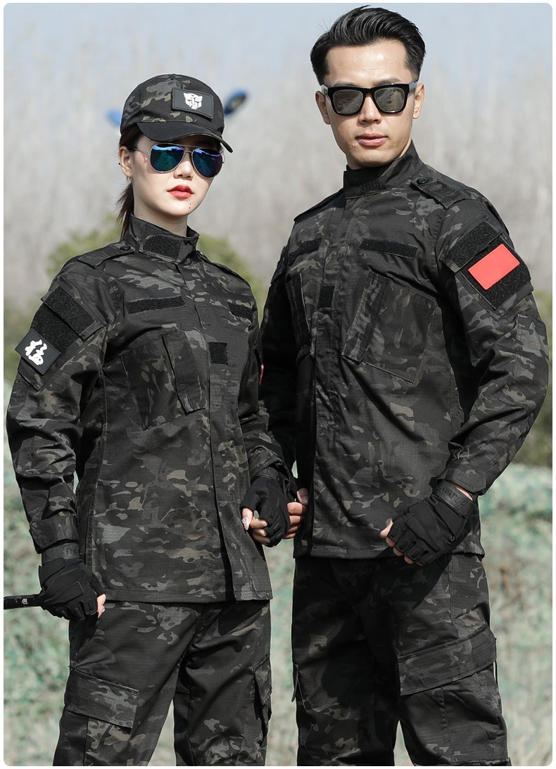 戌卫 迷彩服套装战术服装cs套装特战服户外透气耐磨美军二代训练服军