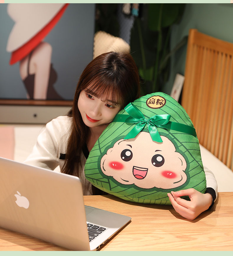 抖音同款中国风端午节粽子抱枕公仔毛绒玩具装饰品创意小粽子挂件玩偶