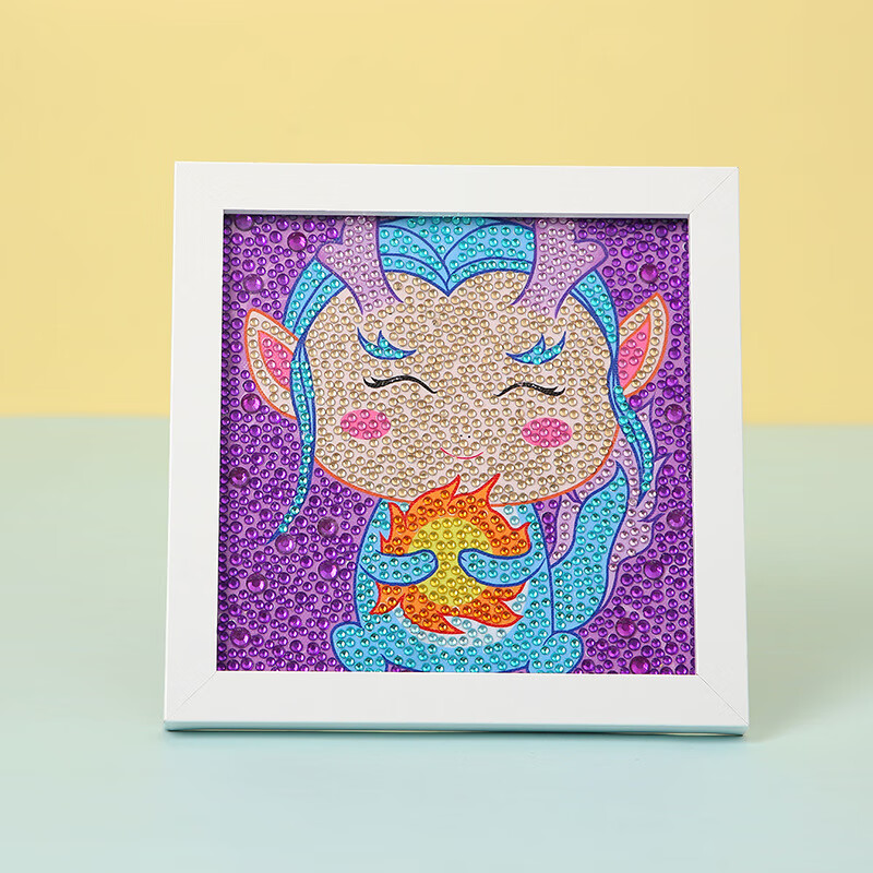 坤贝儿童钻石贴画手工diy制作材料包女孩女童小学生礼物水晶玩具 dx