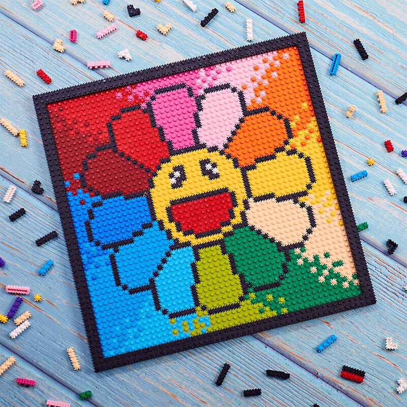 乐高(lego)装饰画积木墙哆啦a梦皮卡丘马赛克diy拼图玩具男女孩生日