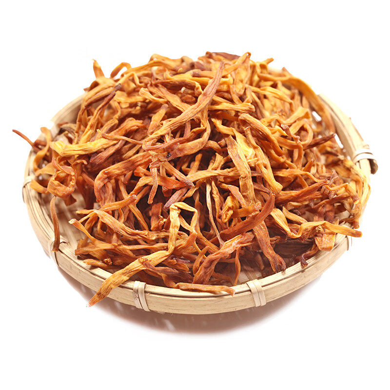 橙伯乐无硫黄花菜干货500g好吃湖南土特产煲汤材料好吃的金针菜下饭菜