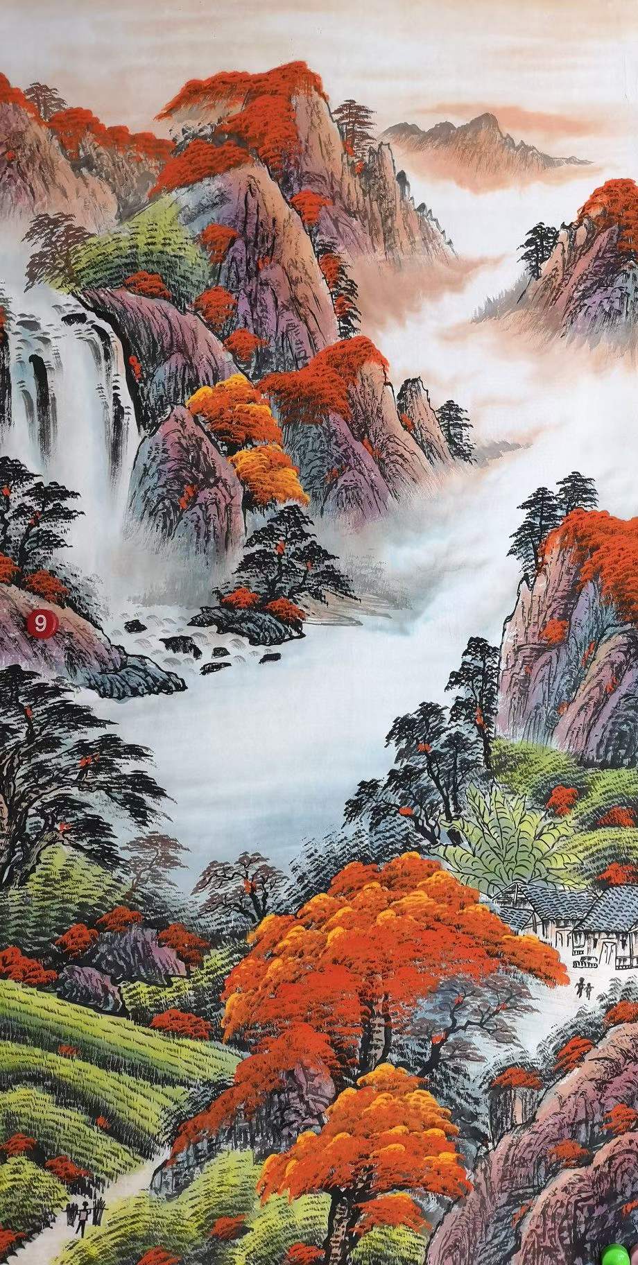 纯手绘国画山水画鸿运当头玄关走廊挂画字画鸿运千秋画芯宣纸材质 5