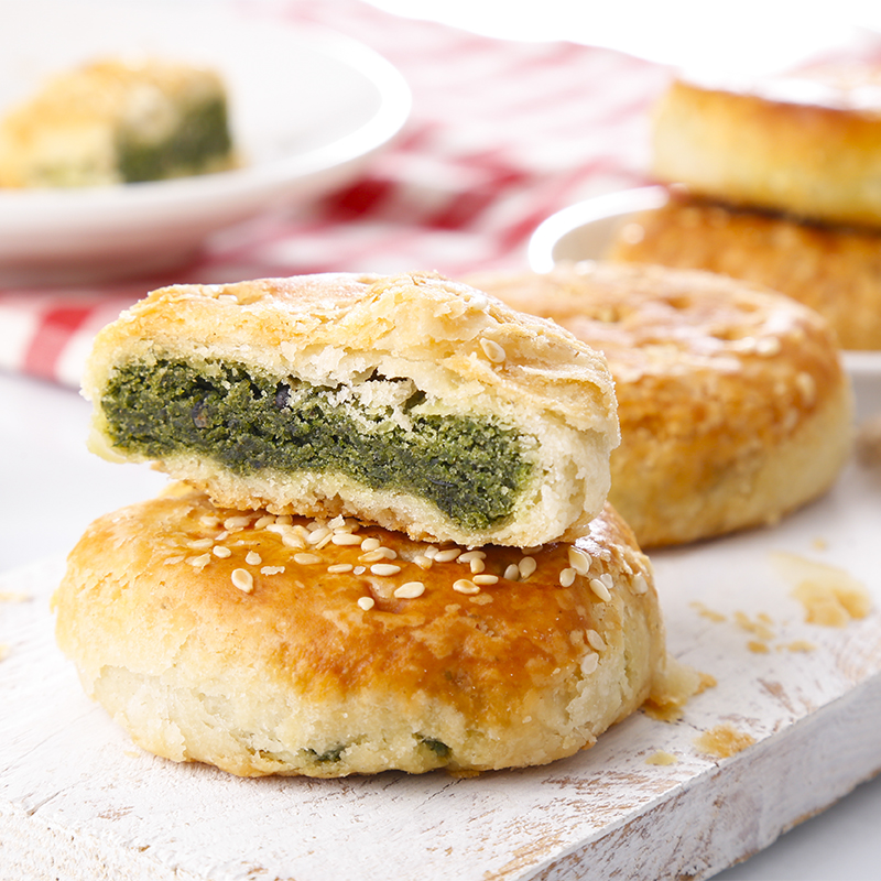 10个全国中秋月饼 海苔饼 浙江台州临海特产紫阳九九百年老店【图片 