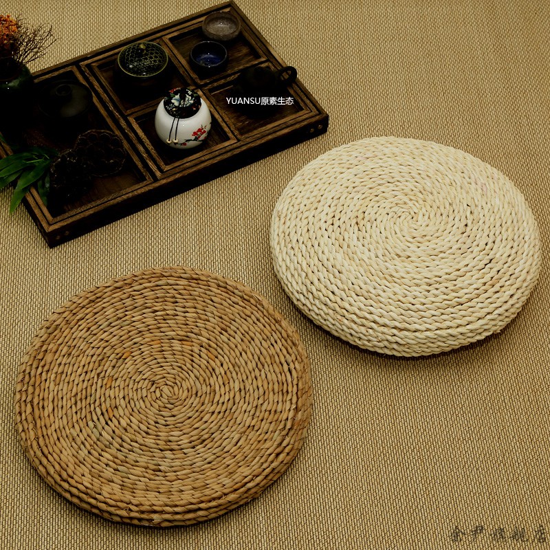 旗舰京选2022新款艾草坐垫蒲团蒲团坐垫地上榻榻米日式草编蒲草垫子