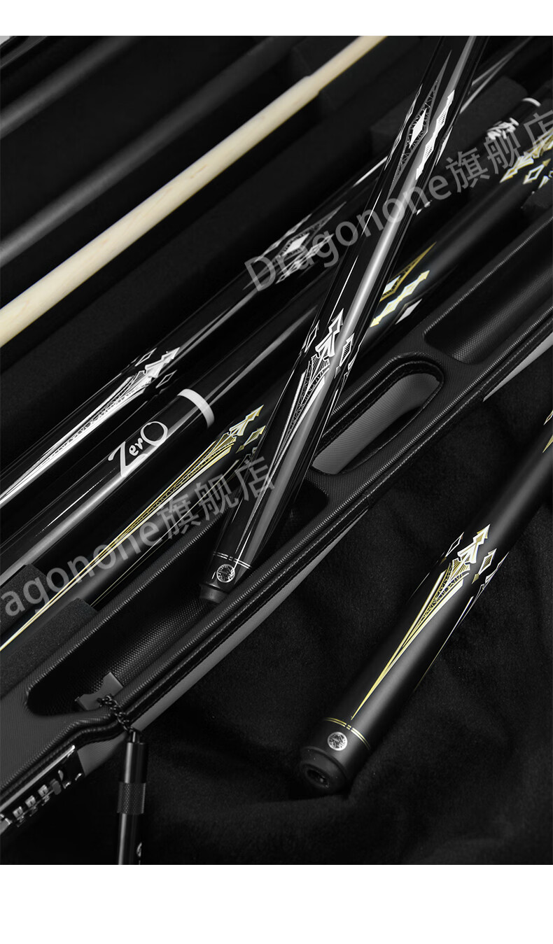 加吉台球杆龙一台球杆大头杆中式八球杆碳纤碳素九球杆黑八桌球杆