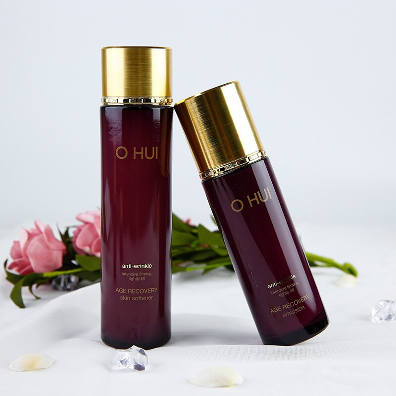 韩国欧惠(ohui)蕙套装水乳霜女士护肤品套盒 逆时空胶原补水礼盒女