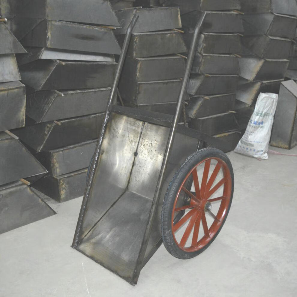 定制厂家现货供应建筑工地小车手推车双轮装灰斗卸工地用车环卫垃圾车