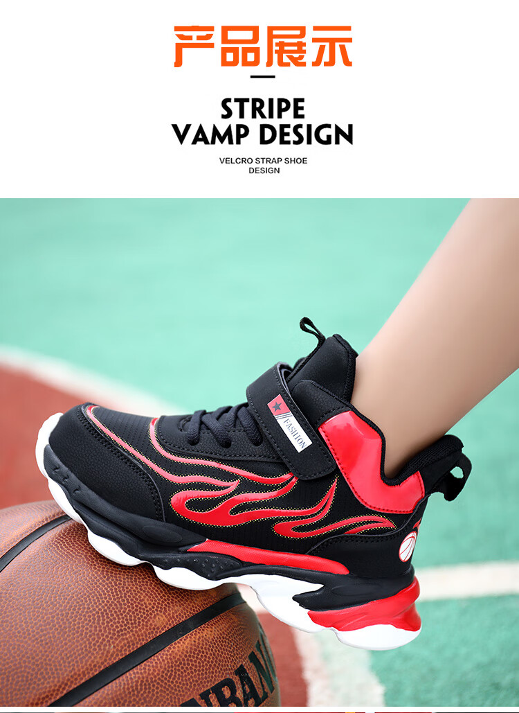 耐·克ni·ke官方儿童运动鞋男童高帮篮球7中大童8透气网面12岁男孩