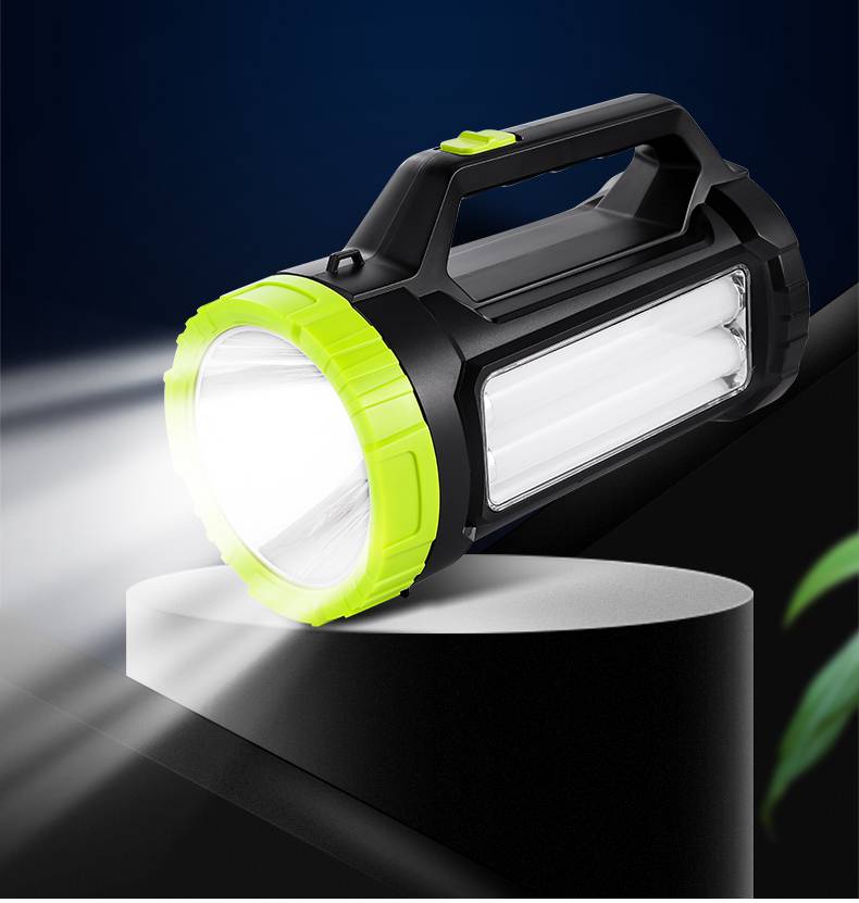 康铭手电筒强光 手电筒强光充电户外超亮远射氙气大功率家用手提巡逻