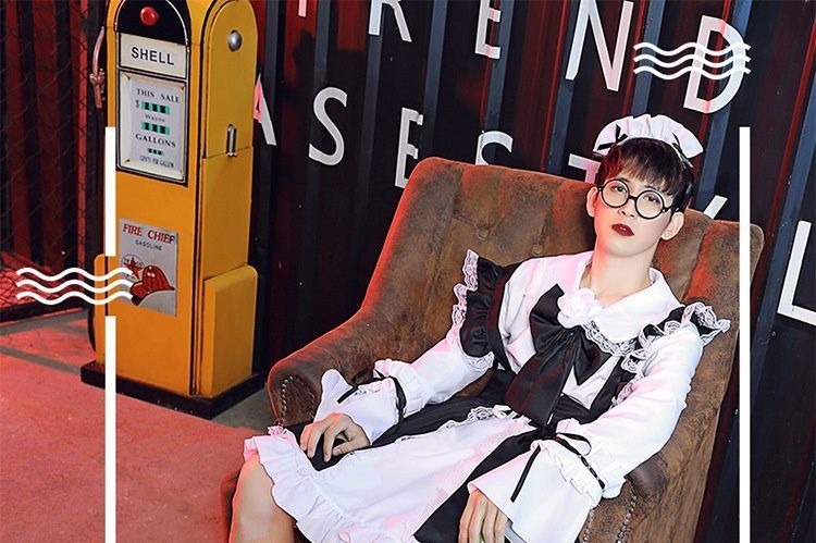 女仆装男生御萝男士全套装尾娘反串裙子衣服女装服装制服大码女仆装