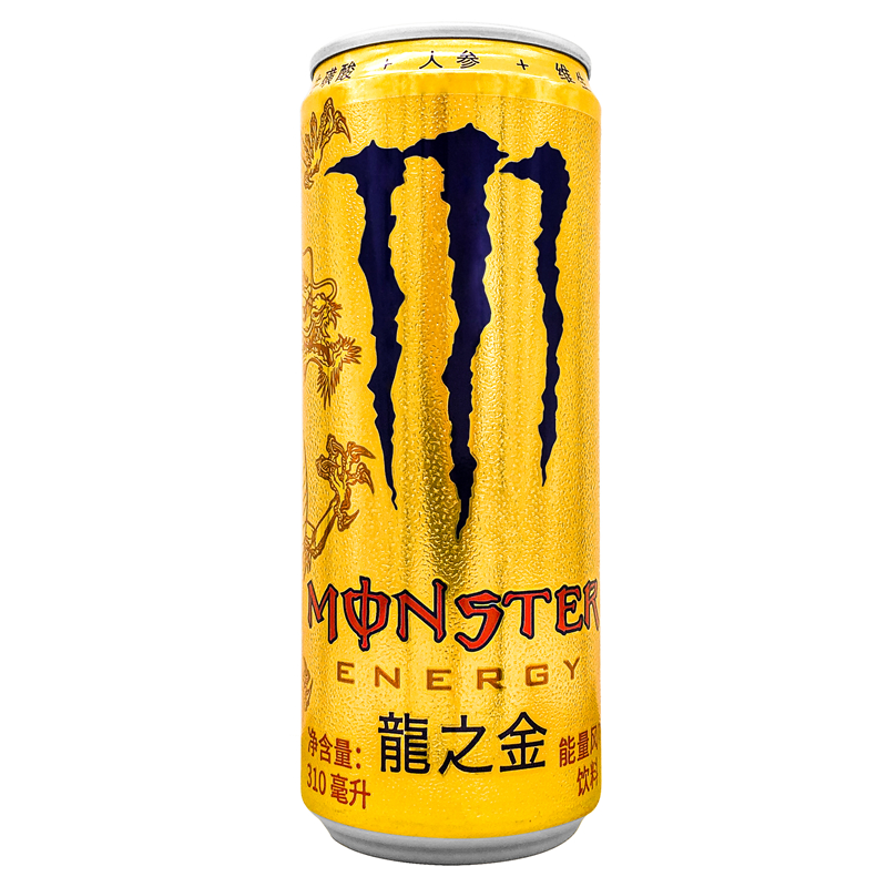 可口可乐monster魔爪能量风味维生素功能饮料330ml 黑色经典*12罐