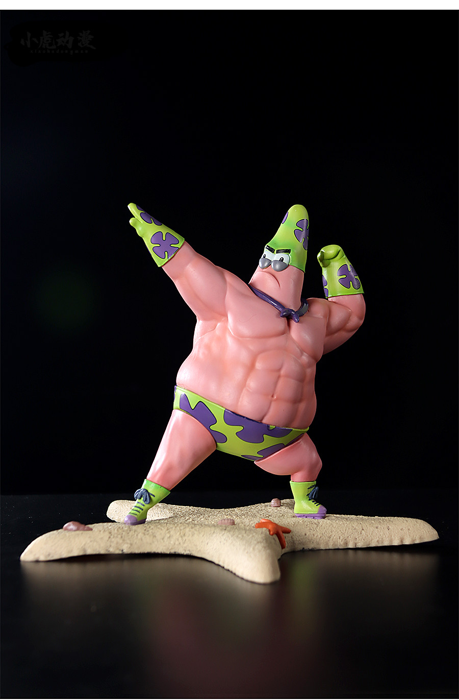 肥肉派大星皮卡丘宠物小精灵恶搞模型摆件 肌肉派大星(19cm)【图片