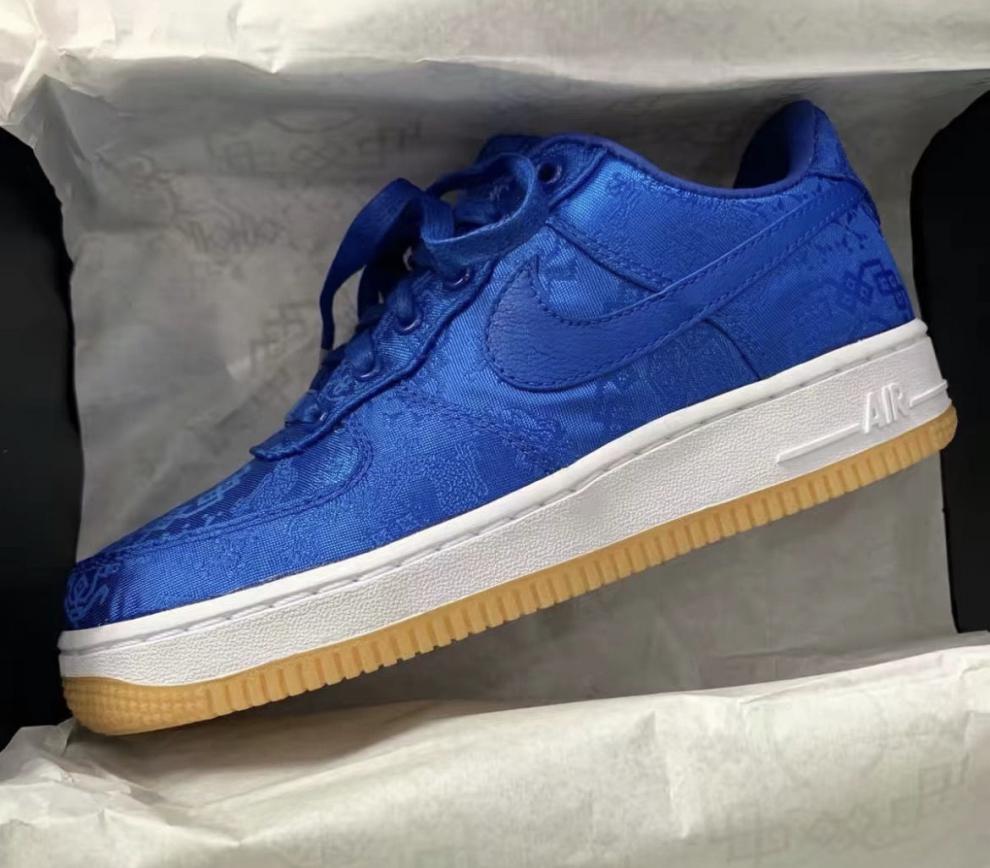 耐·克板鞋莆田2022超火新款空军一号af1蓝丝绸系列高品质男女板鞋潮