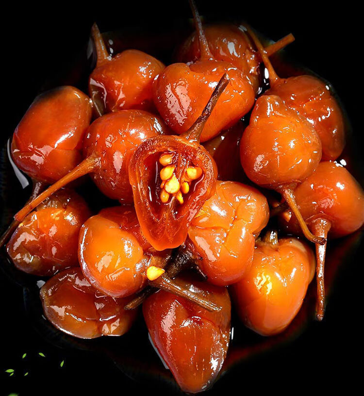 椒灯笼椒珍珠五彩椒酱腌五色椒圆椒下饭菜酱香味酸辣味各1瓶900克每瓶