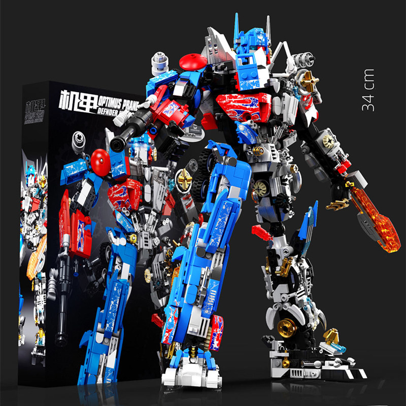 兼容擎天柱汽车机器人积木玩具男拼装机甲模型10302送青少年生日礼物