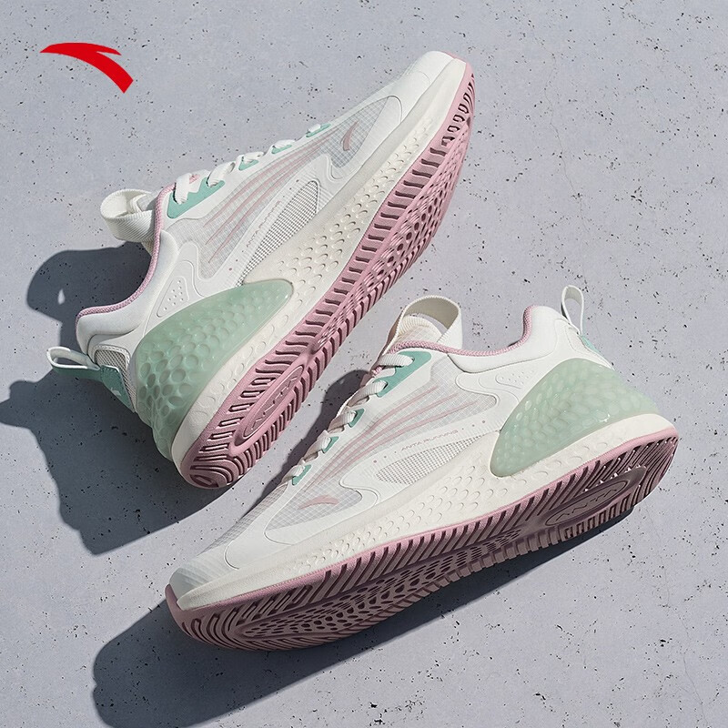 c37 丨缓震软底跑步鞋网面透气鞋子女休闲鞋官方旗舰运动鞋女 象牙白