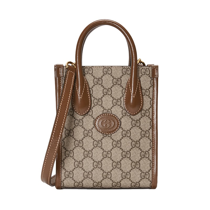 全新全新现货正品gucci 古驰 新款托特包 gg retro系列手袋迷你单肩斜