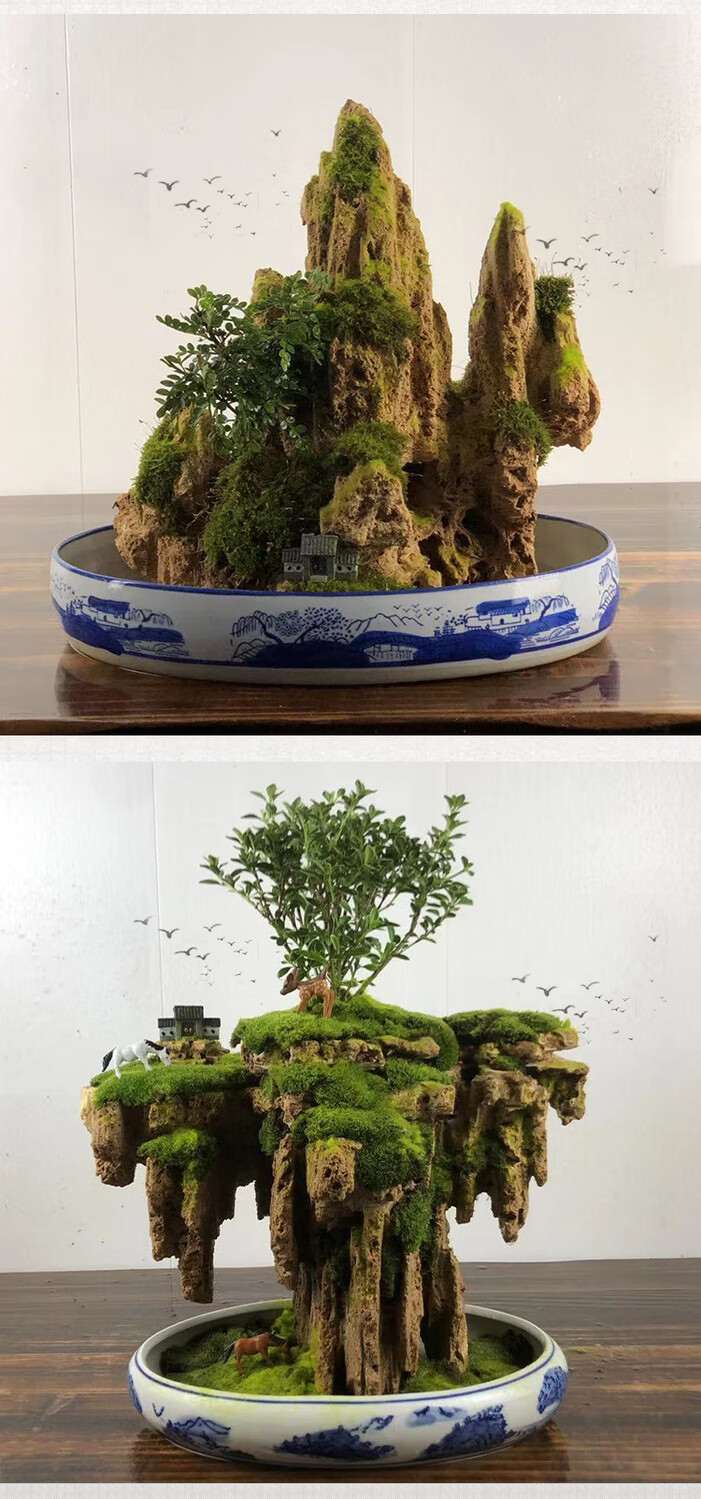 小米mi生态米家通用精品吸水石盆景上水石假山真石假山奇石微景观造景