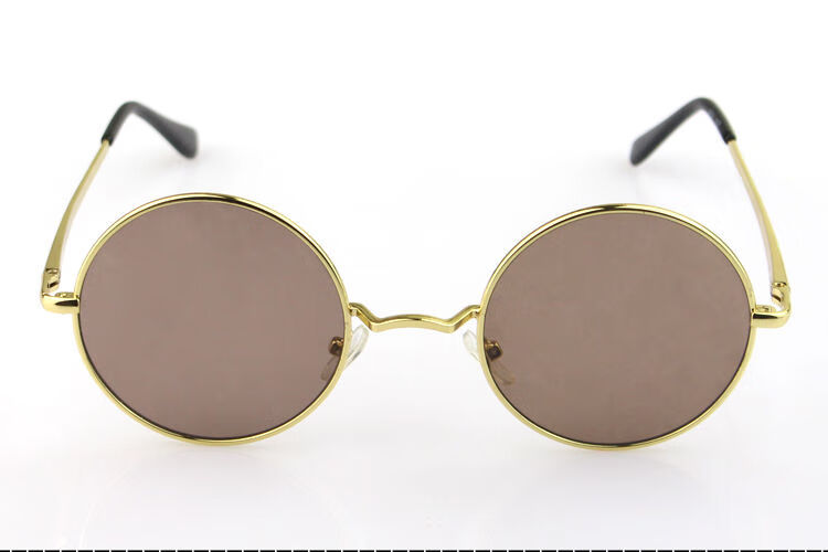 心墨染新品小圆墨镜经典复古眼镜圆框墨镜时尚太子镜平光男女太阳镜金