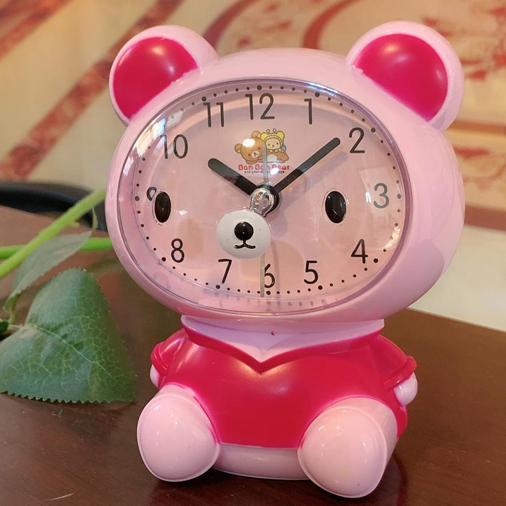 京智造 时尚小闹钟夜灯床头钟创意学生儿童懒人克星钟表时尚卧室简约