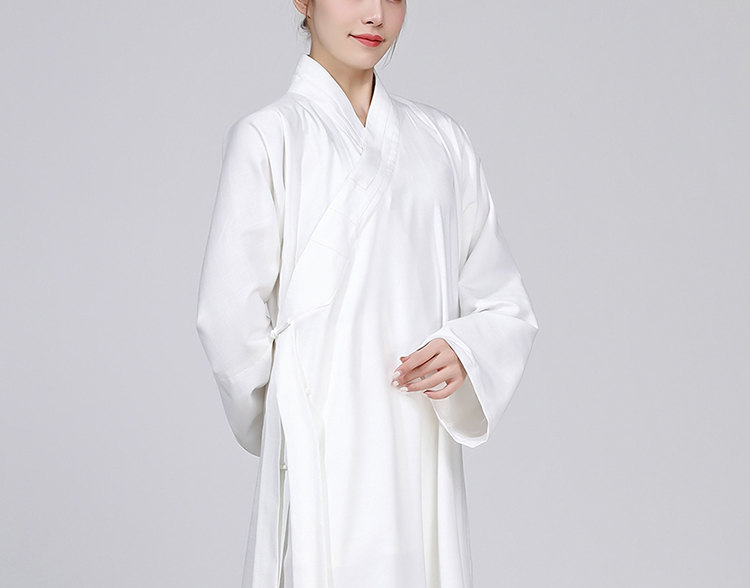 道士服装道教法衣道袍八卦衣斜襟三清领长袍男夏季棉麻武当服女情侣