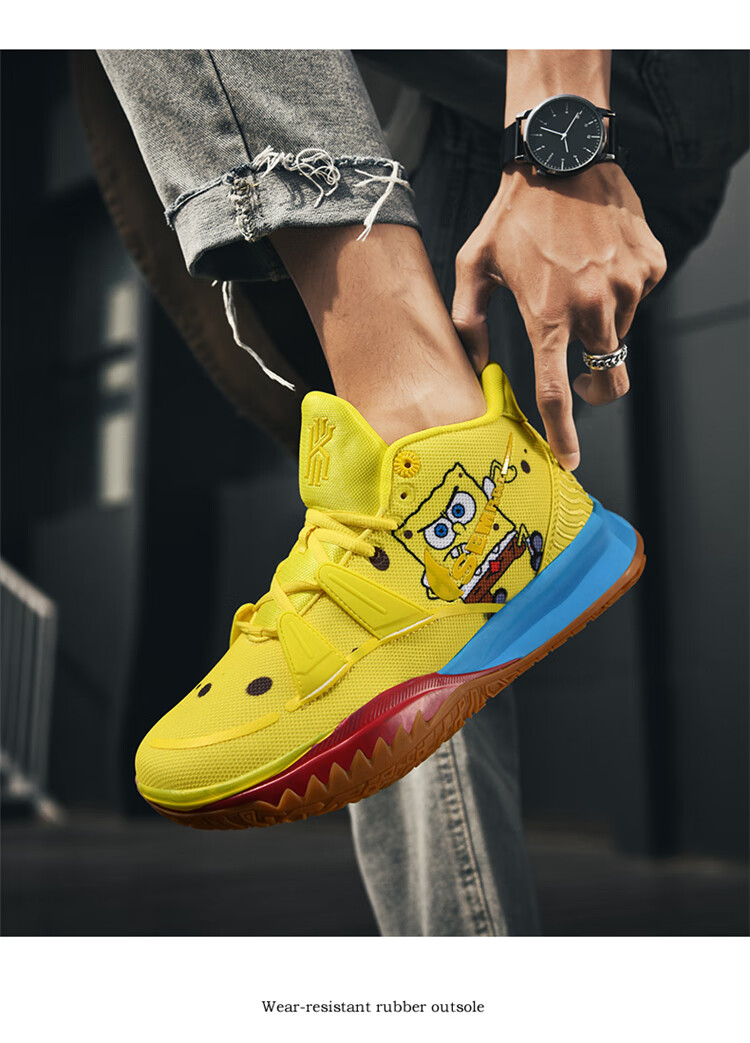 篮球鞋kyrie7高帮男女初高中学生詹姆斯儿童运动鞋科比5aj34海绵宝宝