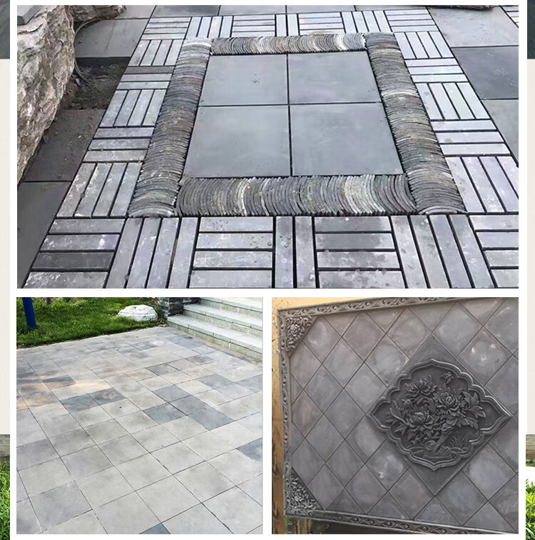 灰色中式室外庭院复古滑通体古建青砖仿古砖色陶土地砖铺地tl