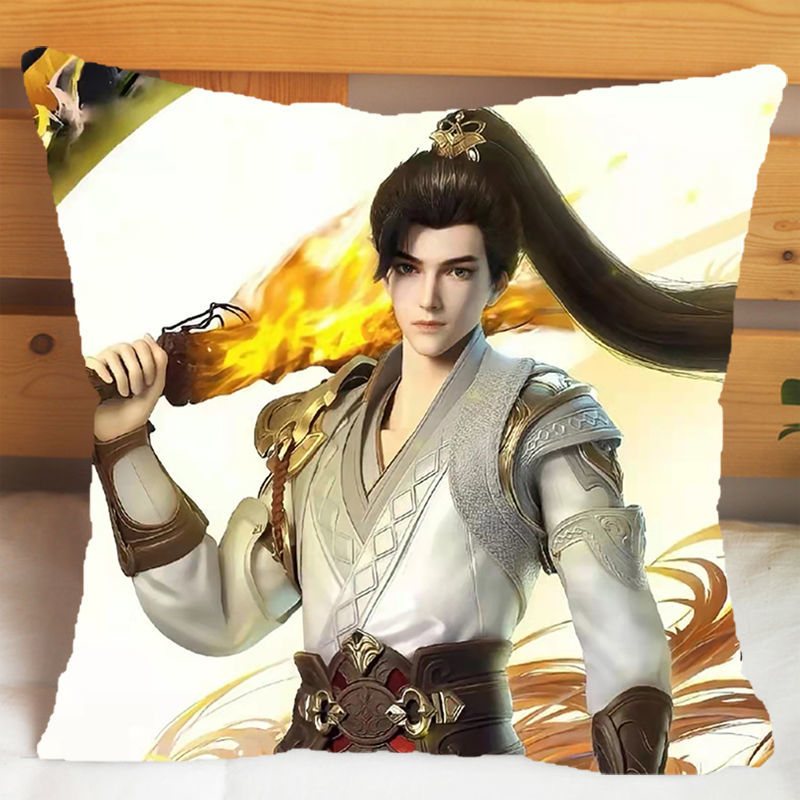 oimg完美世界小说同款动漫周边石昊火灵儿曦月婵清漪抱枕头定制礼物