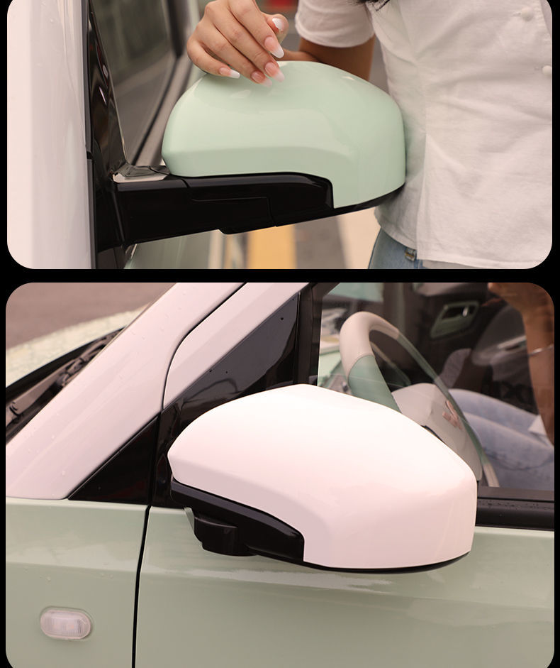 适用于五菱宏光miniev后视镜改装马卡龙倒车镜反光镜装饰贴迷你车配饰