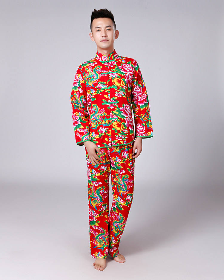 村姑舞服东北大花布衣服秧歌演出服腰鼓舞蹈扇子舞二人转表演村姑服装