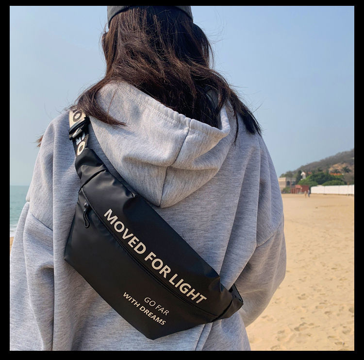 跨肩包斜肩包男潮牌大容量胸包女日系简约学生时尚斜挎包情侣运动单肩