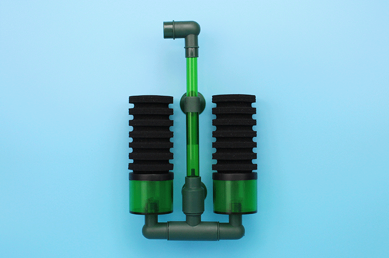 吸便器双头迷你静音鱼缸气动过滤器反气举 鱼缸过滤器 静音过滤设备