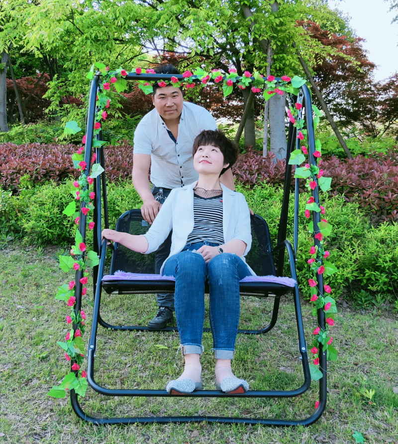 吊椅吊篮儿童户外荡秋千双人吊床室内阳台摇椅懒人午休椅支架 豪华