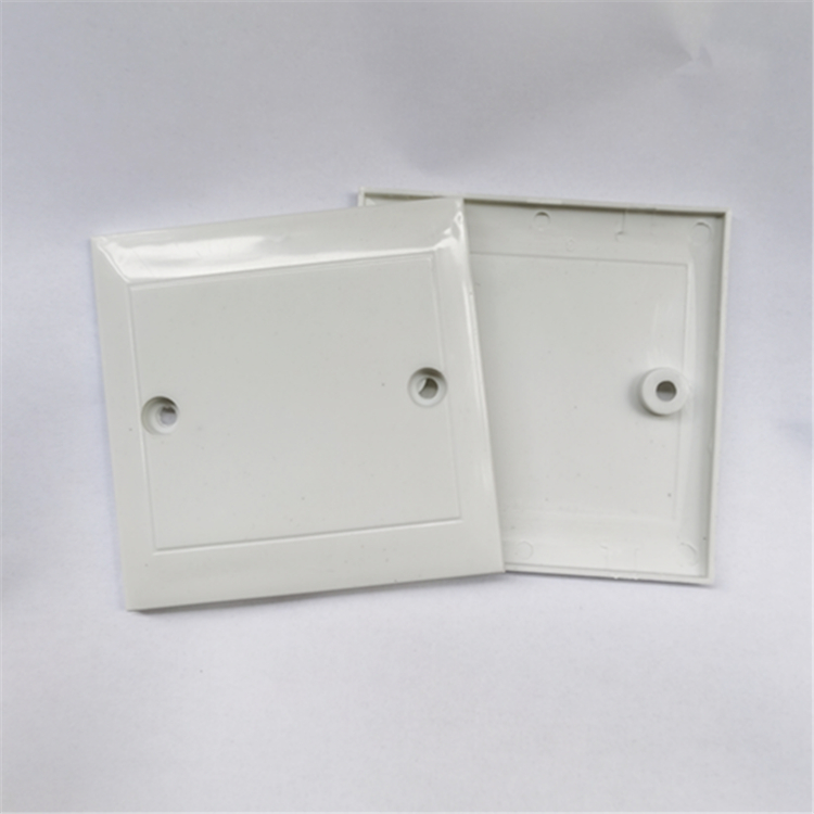 86型塑料盖板空白面板接线盒开关插座底盒暗盒白板补漏白塑料板带孔10
