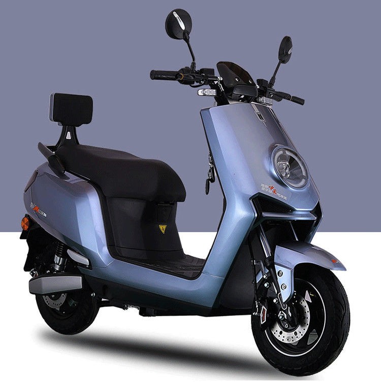 新款n9电动车72v长跑王电瓶车60v踏板车两轮外卖成人高速电摩 宝蓝色