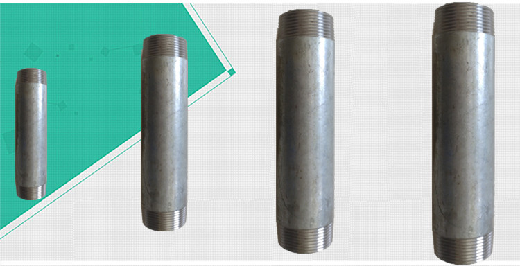 镀锌短管双头丝短节水管接头延长管外丝4分6分1寸dn15202532dn25长18