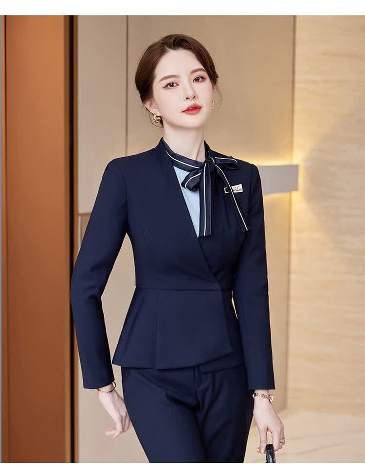 酒店经理工作服新款 美容院养生馆珠宝店前台经理工作服职业女装秋冬