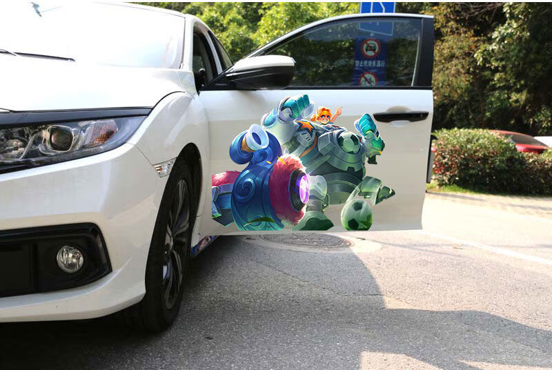 汽车个性创意车贴王者荣耀车贴画刘禅汽车身拉花贴纸摩托电动保险杠