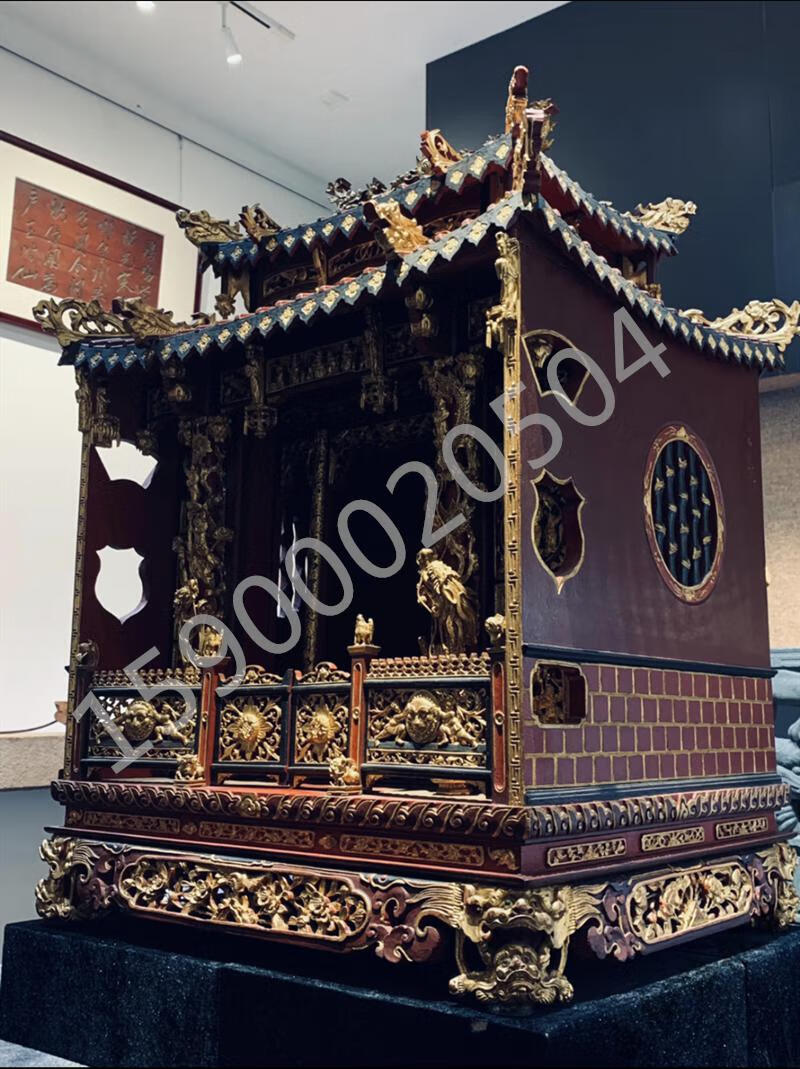 嘉妤 中式实木寺庙宗祠堂道观大型佛龛立柜供桌神龛台祖先牌位神像