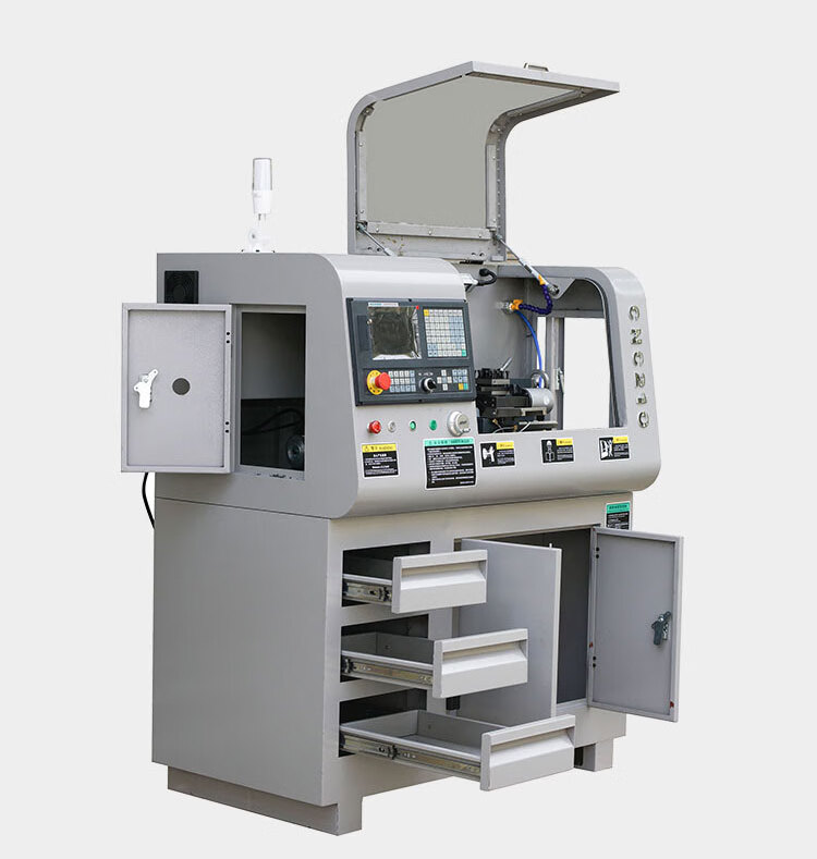 微型数控机床豪迈cnc210数控车床小型加工中心高精度机床全自动定制可