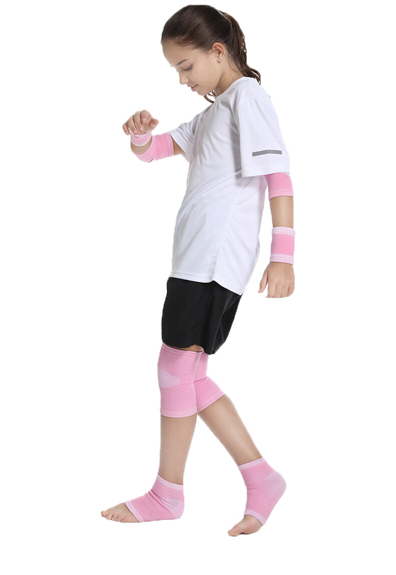 旗舰儿童篮球护膝护肘护腕女童关节保护膝盖夏季薄款专用跑步护具