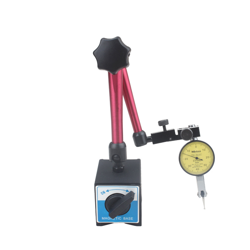 一套百分表头校表磁性磁力表座支架千分表精度0.