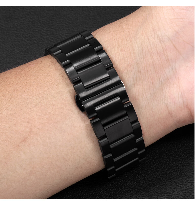 适配casio卡西欧手表带钢带efr-303d/l eqb-501 efs-s500男表链22