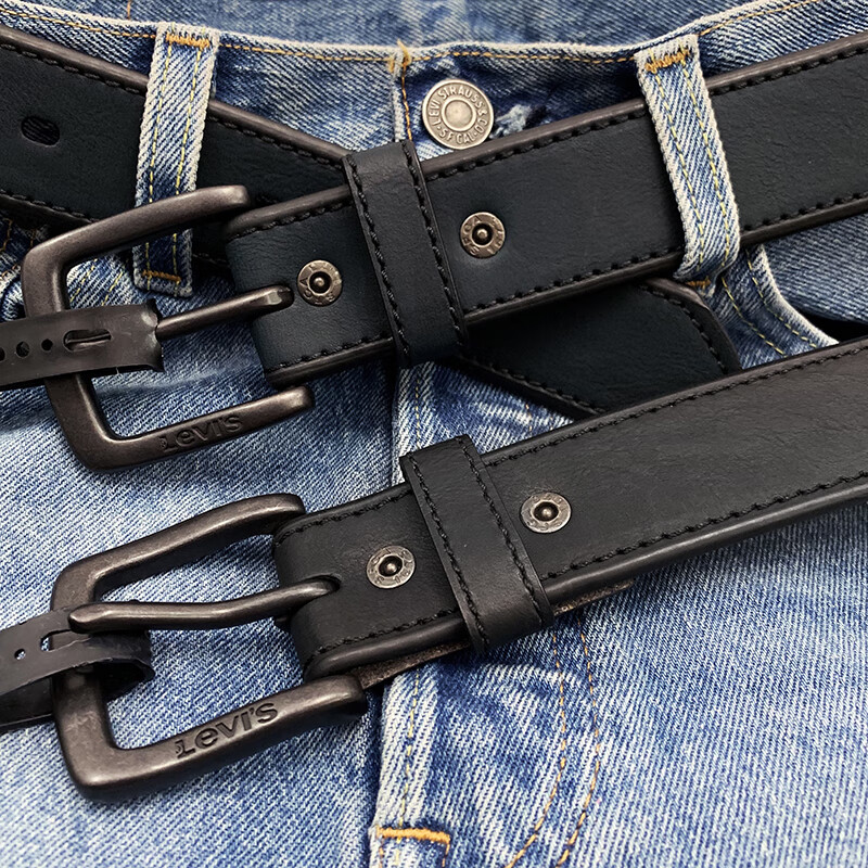 美国新品 levis李维斯复古针扣皮带男士潮牌年轻人休闲牛仔裤腰带 l