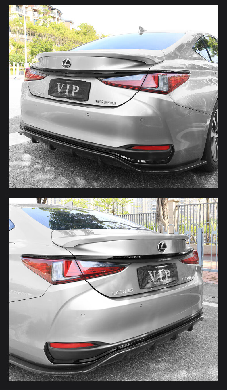 适用于雷克萨斯es200改装黑武士尾门饰条260es300h后备箱装饰条配件