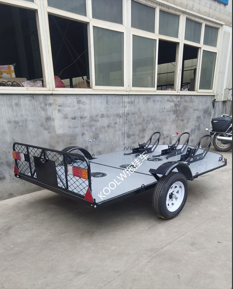 定制可上牌拖车越野汽车板车自驾游家用拖挂式小房车尾车挖机后挂车厢