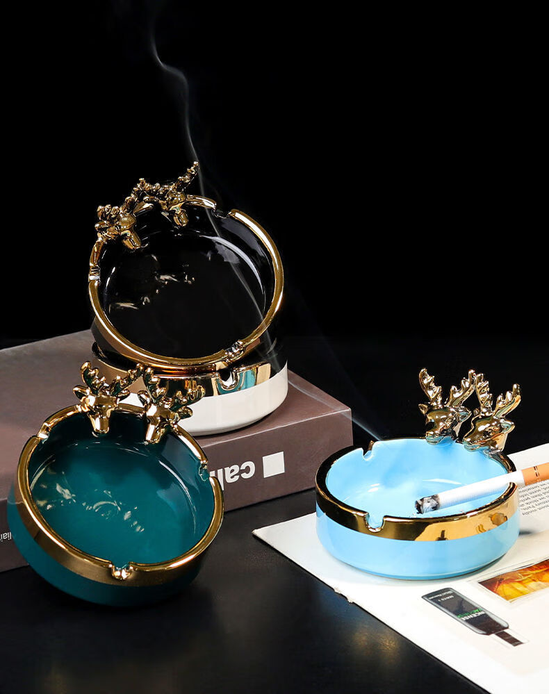 适用场景:客厅类别:烟灰缸造型:鹿风格:北欧风材质:陶瓷货号:l