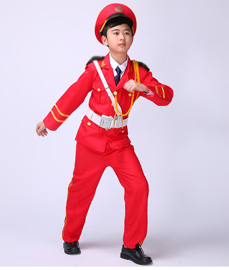 仪仗队礼服儿童六一儿童仪仗队服装少儿升旗手护卫队礼服演出服装中小