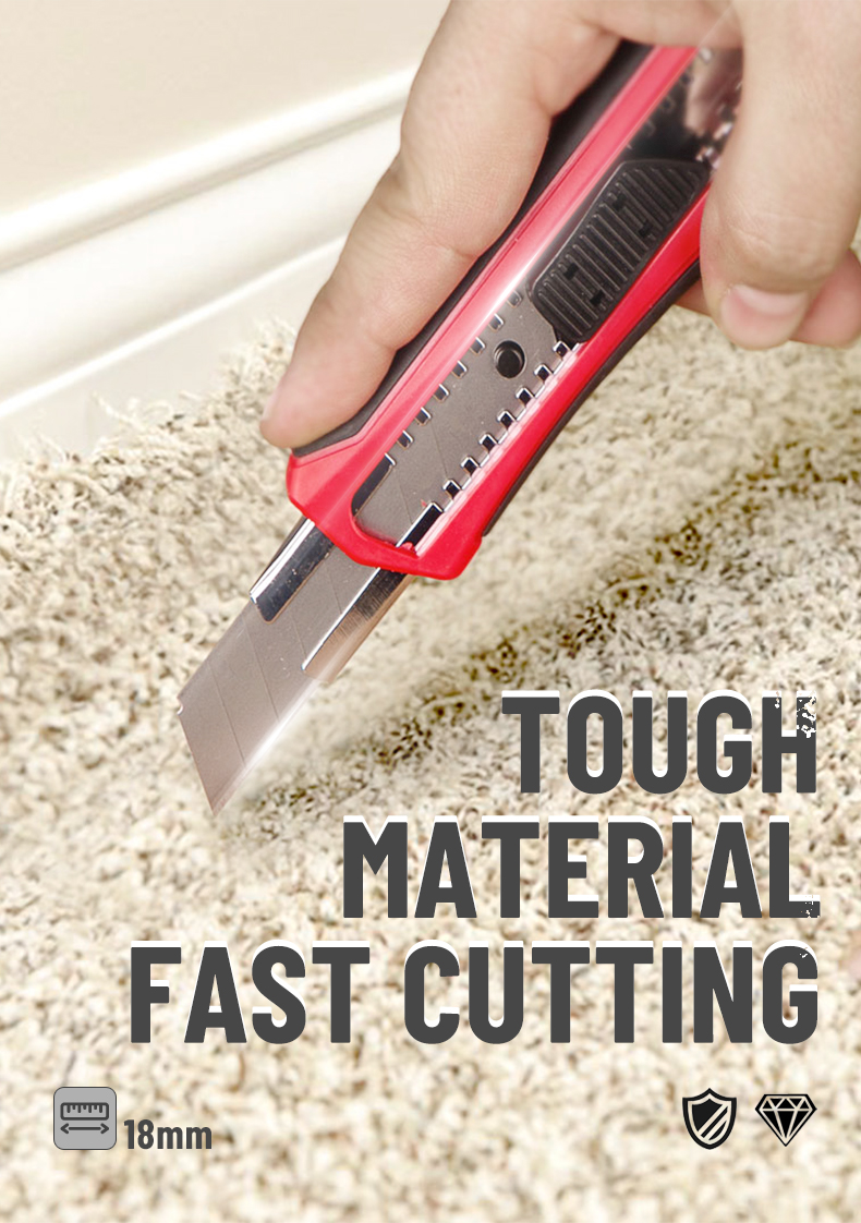 德国ronix大号刀片金属加厚贴纸墙纸刀手工刀具裁纸工具工业用升级包