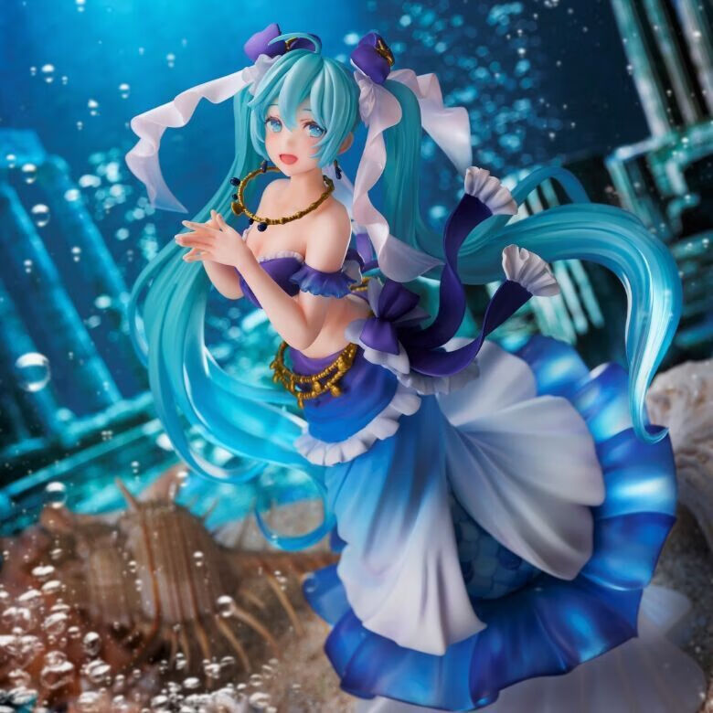 周年插画大赛桌面摆件生日礼物玩偶雕像潮 初音未来摆件尺寸20cm以上